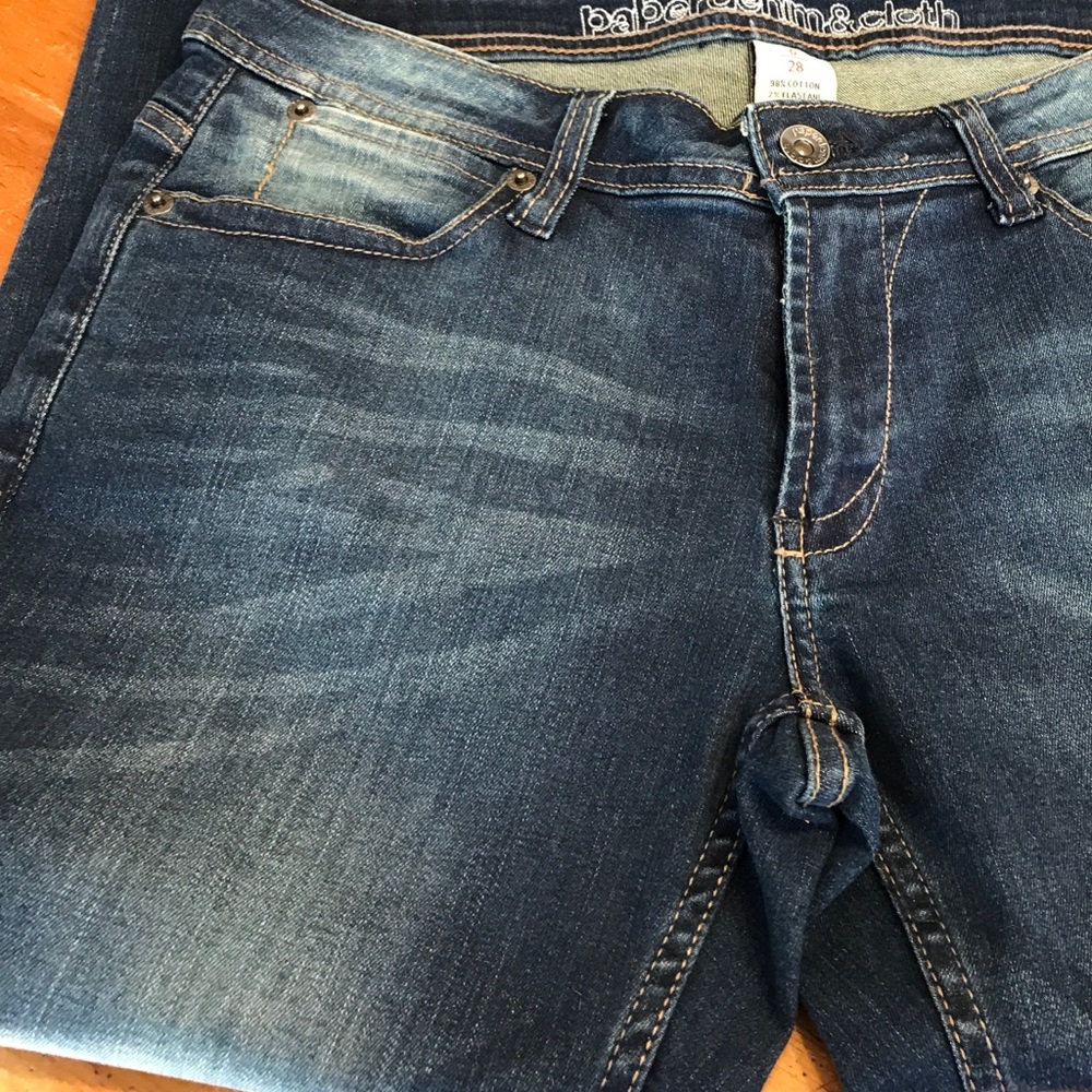 Like new paper denim and cloth capris 6/28